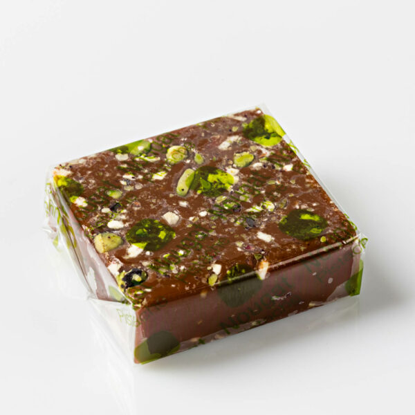 Pavé Nougat et Pistache