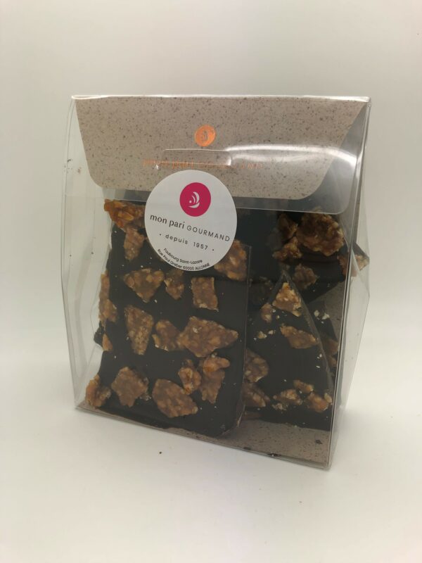 Eclats nougatine et chocolat noir