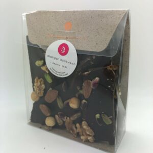 Eclats fruits secs et chocolat noir