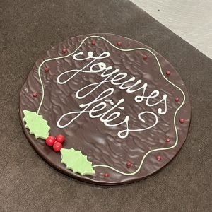 Coffret rond tout chocolat Noël