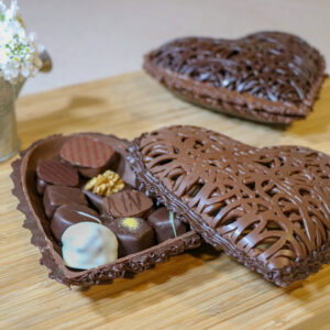 Coeur dentelle chocolat