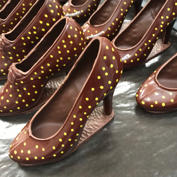 Escarpin en chocolat