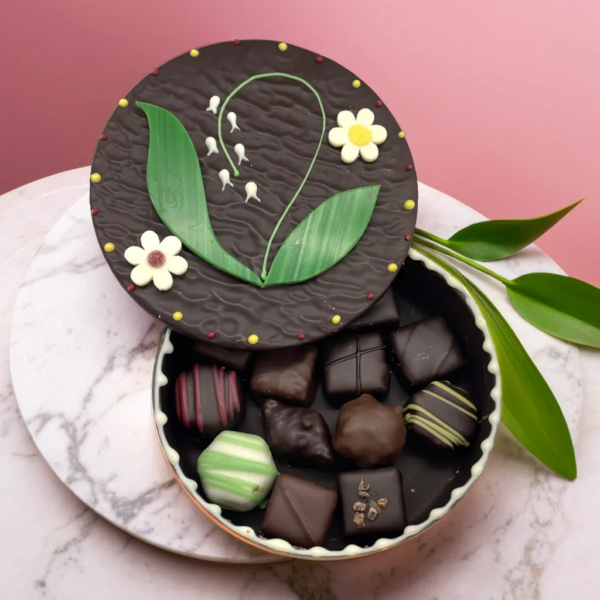 Coffret rond tout chocolat 1er mai